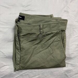 Theory Boyfriend Pants Casual Twill Olive Green Women's 8 Comfort Stretch